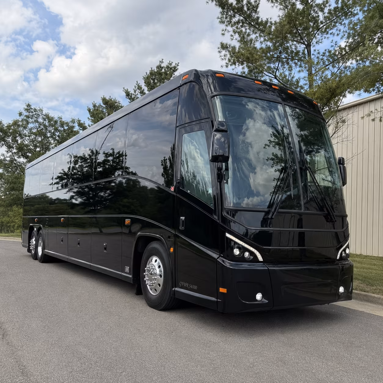 charter buses from thornton to buckley space force base and aurora military facilities