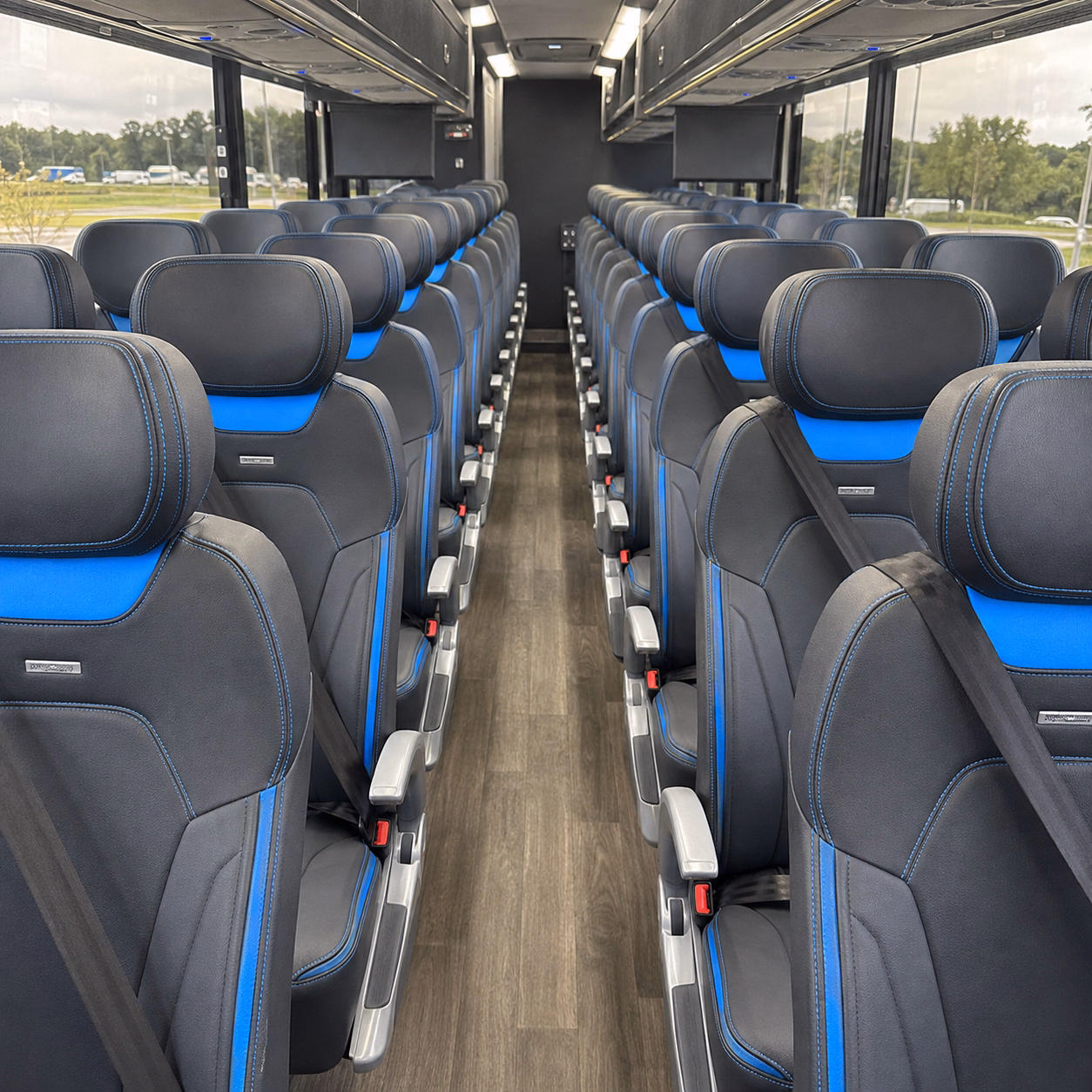 thornton charter bus services interior