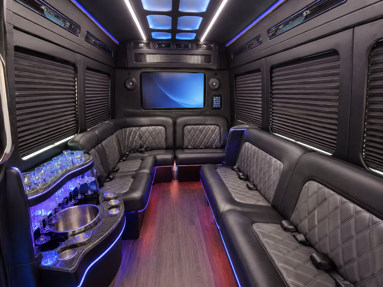thornton party bus interior