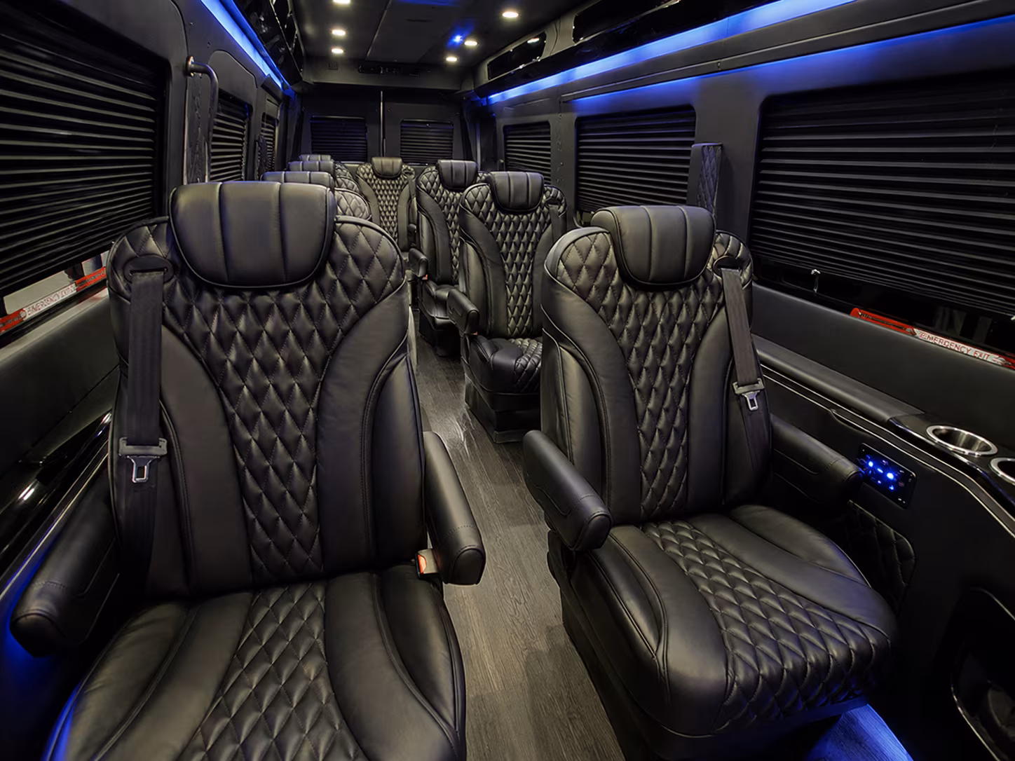 thornton wedding transportation onboard seating